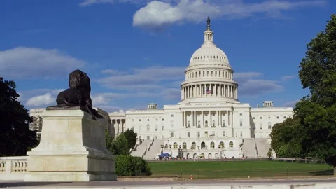 Ulysses Grant Memorial Capitol Building Washington DC 4k Stock Video Footage Stock Footage