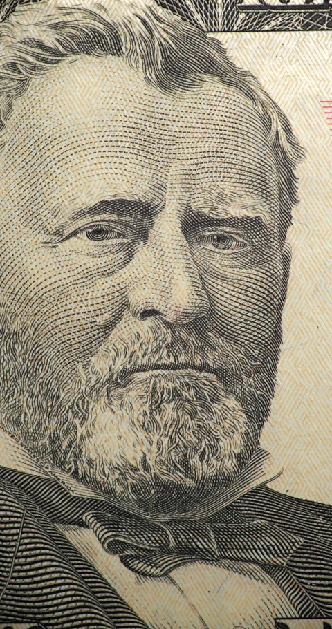 Ulysses Grant Portrait Stop Motion. Stock Footage 345721014