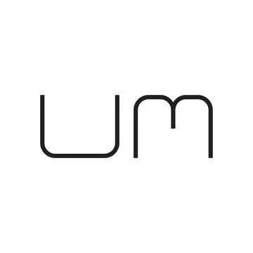 Um initial letter vector logo icon Stock Illustration