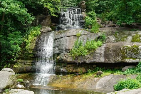 Uman Park Waterfall Stock Photos