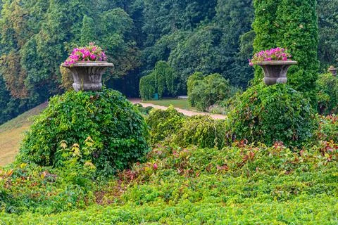 Uman. Sofievsky park. On the edge of the park. Foto stock