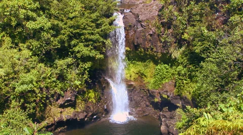 Umauma Falls Stock Footage 32206483