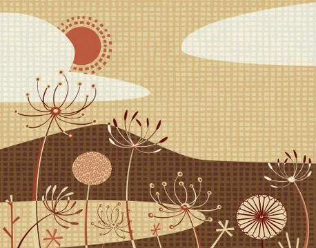 Umbellifers Illustrazione stock