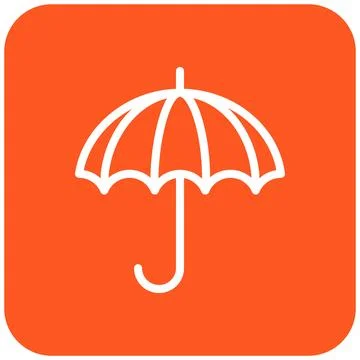 Umberella Vector Icon Design Illustration Stock Illustration