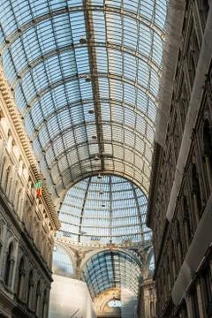 Umberto gallery in Naples, italy Stock-Fotos