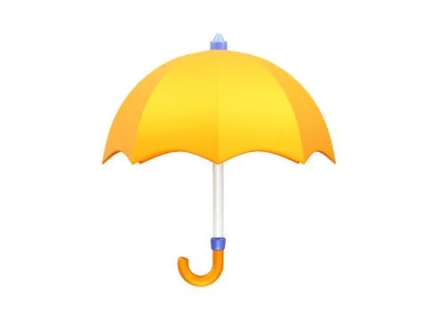 Umbrella 3d icon illustration render イラスト素材