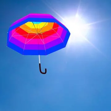 Umbrella 3d. Stock Illustration