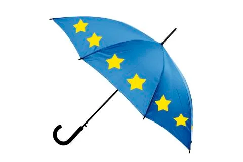 Umbrella against white background Ilustración de archivo