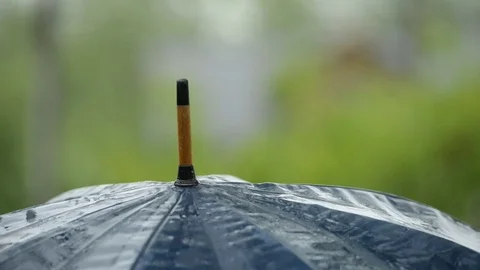 Umbrella and rain drops Video stock 82530650