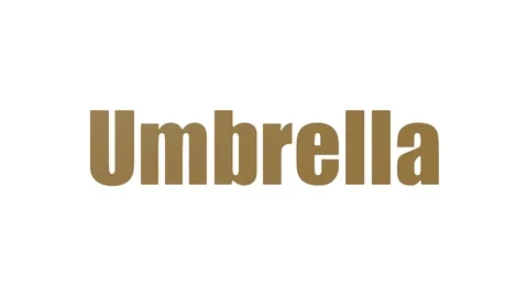 Umbrella Animated Word Cloud Isolated On White Stock Footage 107203288
