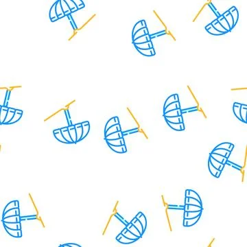 Umbrella beach accessory vector seamless pattern 스톡 일러스트