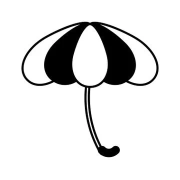 Umbrella beach isolated icon Stock Illustration