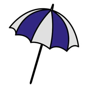 Umbrella beach isolated icon 스톡 일러스트