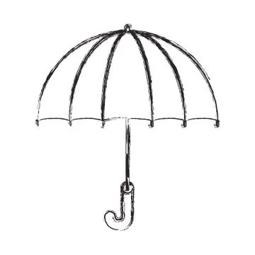 Umbrella beach isolated icon 스톡 일러스트