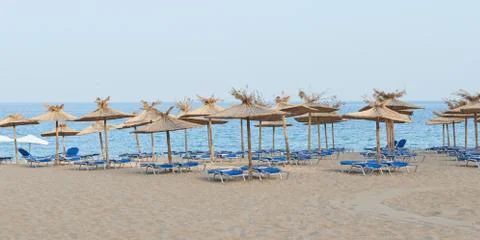 Umbrella on the beach Foto stock