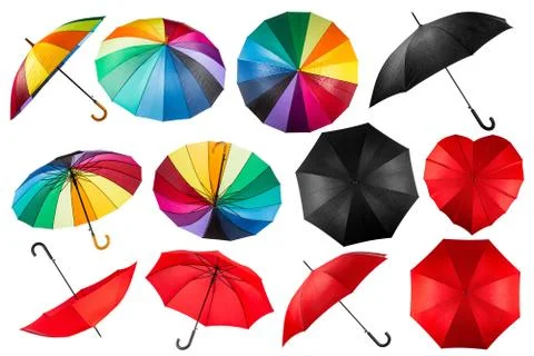 Umbrella collection Stock Photos