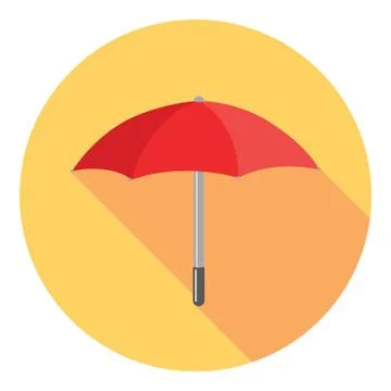 Umbrella Colored Icon Illustrazione stock