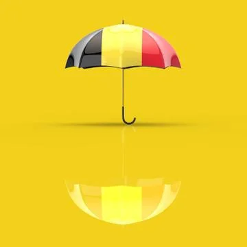 Umbrella concept - 3D Illustration Ilustración de archivo