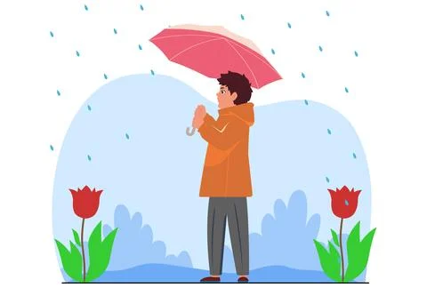 Umbrella Concept Illustration Illustrazione stock