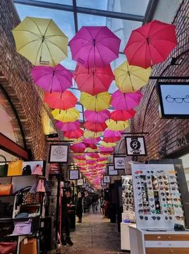 Umbrella Corridor Stock Photos
