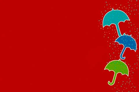 Umbrella cute background Stock Illustration