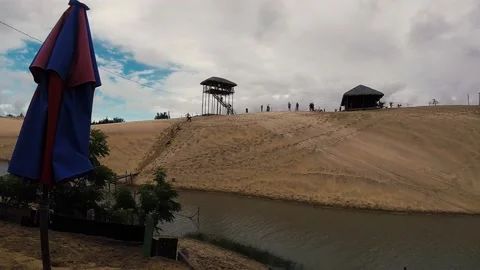 Umbrella Dunes Stock Footage 194458124