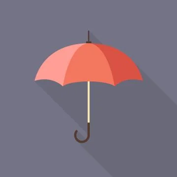Umbrella flat icon Stock Illustration