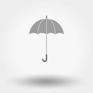 Umbrella flat icon Stock Illustration