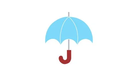 Umbrella flat icon. Stock Illustration