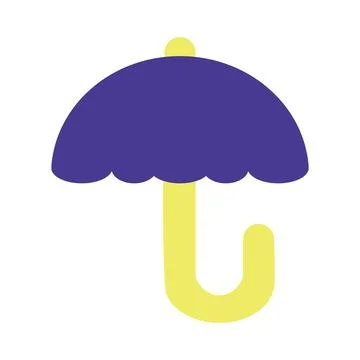 Umbrella flat icon. Rain protection sign. Graph symbol for your web Stock Illustration