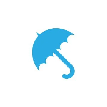 Umbrella flat illustration vector Stock Illustration