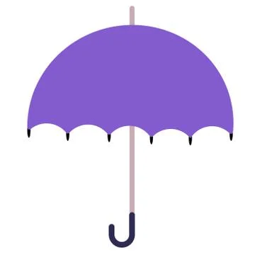 Umbrella flat illustration on white Stock Illustration