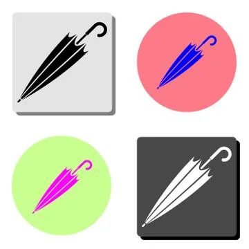 Umbrella. flat vector icon Stock Illustration