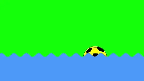 Umbrella Floating with Water on Green Screen Chroma Key Background Video stock 337099491