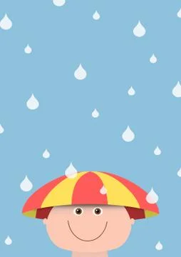 Umbrella Hat Stock Illustration