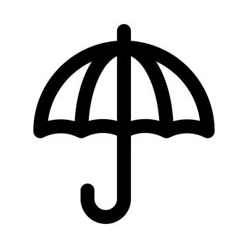 Umbrella icon. Editable line icon. Professional and modern outline icon vec.. Stock Illustration
