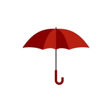 Umbrella icon, flat style Illustration