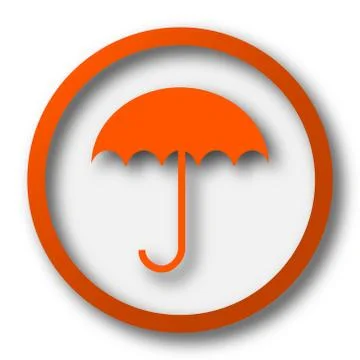 Umbrella icon. Internet button on white background.. Stock Illustration