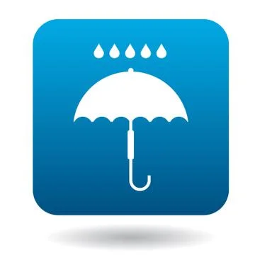 Umbrella icon in simple style Stock Illustration