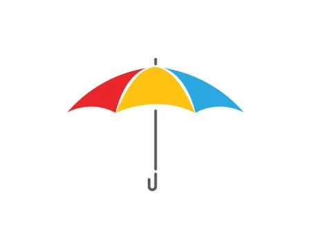 Umbrella icon vector design Stock Illustration