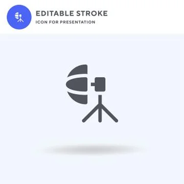 Umbrella icon vector, filled flat sign, solid pictogram isolated on white, logo Stock Illustration