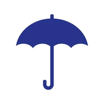 Umbrella Icon vector flat design Stock Illustration