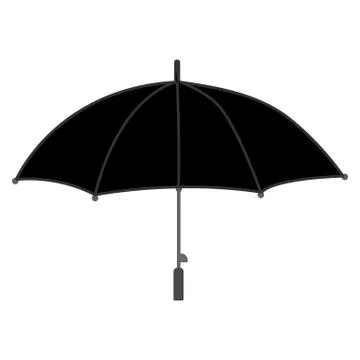 Umbrella icon vector. Flat icon isolated on the white background. Vector illu Stock Illustration