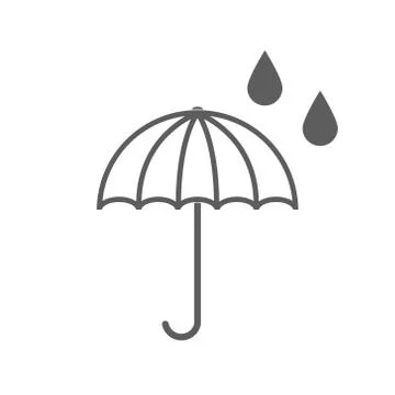 Umbrella icon vector flat style trendy on white background Stock Illustration