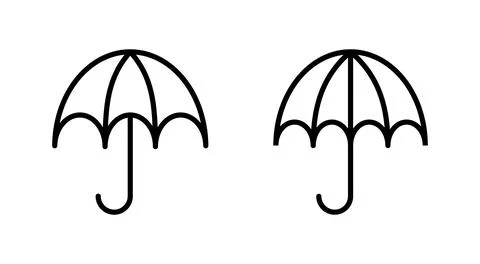 Umbrella icon vector. umbrella sign and symbol イラスト素材