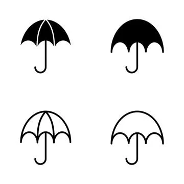 Umbrella icon vector. umbrella sign and symbol イラスト素材