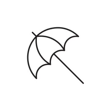 Umbrella icon vector on white background Stock Illustration