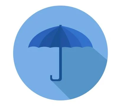 Umbrella icon on white background Stock Illustration