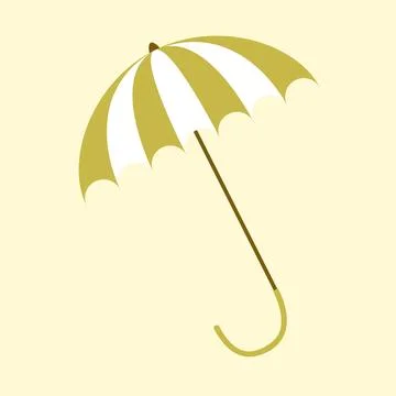 Umbrella illustration. Flat design. Vector. Stock Illustration