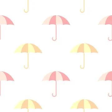 Umbrella illustration seamless pattern Stock Illustration